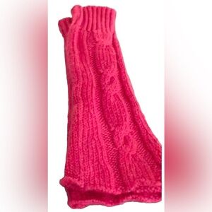 NWT Hanna Andersson Pointelle Pink Garden Leg Warmers size 110-130 Medium